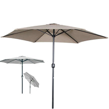 Cargar imagen en el visor de la galería, Sombrilla Parasol Ø300cm Inclinable Estructura Aluminio y Acero 38 Mm Jardin Terraza Patio Playa