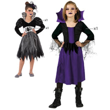 Cargar imagen en el visor de la galería, Disfraz Bruja Mujer Araña-Infantil Niña Para fiesta Halloween Carnaval Teatro