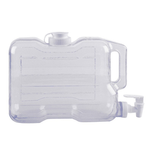 Cargar imagen en el visor de la galería, Dispensador de agua con grifo de plástico PETG para frigorífico. Depósito para bebidas rellenable ideal para oficina, acampada, zumos y cócteles