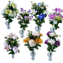 Cargar imagen en el visor de la galería, Ramo de Flores secas Artificiales Cementerio Mesa Decoración Boda hogar regalo