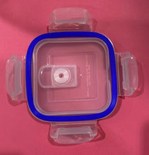 Cargar imagen en el visor de la galería, Fiambrera de cristal Cuadrada con Tapa Hermética con válvula para Microondas