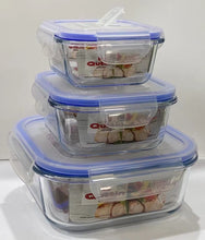 Cargar imagen en el visor de la galería, Fiambrera de cristal Cuadrada con Tapa Hermética con válvula para Microondas