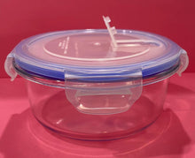 Cargar imagen en el visor de la galería, Fiambrera de cristal Redonda con Tapa Hermética con válvula para Microondas