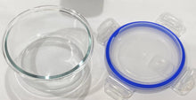 Cargar imagen en el visor de la galería, Fiambrera de cristal Redonda con Tapa Hermética con válvula para Microondas