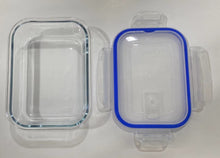 Cargar imagen en el visor de la galería, Fiambrera de cristal Rectangular con Tapa Hermética con válvula para Microondas