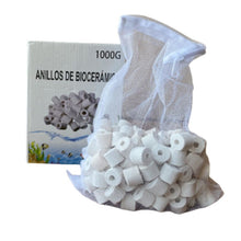 Cargar imagen en el visor de la galería, Anillos de Cristal Bio Anillos de Cerámica Filtro Filtrante Acuario Depurador