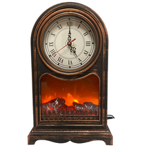 Cargar imagen en el visor de la galería, Chimenea Led Decorativa Artificial Con Registro Realista Efecto De Simulación 40.5x25.5x14 cm