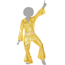 Cargar imagen en el visor de la galería, Disfraz Disco Dorado Hombre Adulto para Carnaval Fiesta Teatro