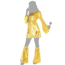 Cargar imagen en el visor de la galería, Disfraz SIGLO XX AÑOS 70 Disco Dorado Mujer Adulto para Carnaval Fiesta