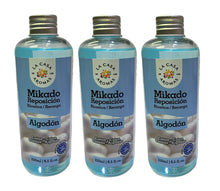 Cargar imagen en el visor de la galería, Pack 3 Botella Ambientadores fragancia Aroma Mikado hogar para Reposicion 250ml