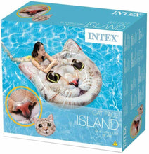 Cargar imagen en el visor de la galería, Colchoneta intex gato hiperrealista con asas