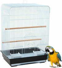 Cargar imagen en el visor de la galería, Jaula para Pájaro para Pajarera Periquito Canarios con Comedero Bebedero