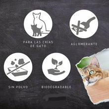 Cargar imagen en el visor de la galería, Arena para gatos para arenero absorbente controla propagacion bacterias 5 kg 8 l