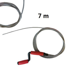 Cargar imagen en el visor de la galería, DESATASCADOR DE TUBERIAS VARIOS MEDIDA FREGADERO DESAGUE MUELLE ESPIRAL METALICO