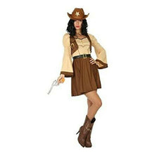 Cargar imagen en el visor de la galería, Disfraz Sherif Vaquera Oeste Pistolera de Mujer Adulto para Carnaval Fiesta