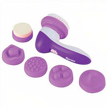 Cargar imagen en el visor de la galería, Masajeador cara facial electrico facil uso limpiador cuiado con cepillo 6 en 1