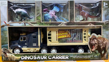 Cargar imagen en el visor de la galería, Dinosaurio Camión Juguete figuras regalo transporte 3 pcs Niños Juego sabana