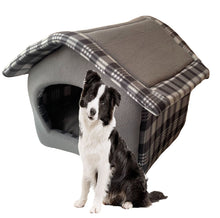 Cargar imagen en el visor de la galería, Casa para Perro Gato Mascota con Cojin, y Cremallera Desmodable