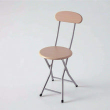 Cargar imagen en el visor de la galería, Taburete Silla Plegable DE Metal y Madera Y ESPALDAR Cocina JARDÍN SALÓN Bar