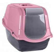 Cargar imagen en el visor de la galería, Baño Aseo Toilet casa de gato con tapa lleva puerta portátil arenero, bandeja, Cajon de arena higiénica para gatos