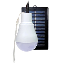 Cargar imagen en el visor de la galería, Lámpara Solar Portátil Bombilla LED Panel Solar Recargable Interior Exterior
