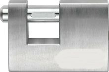 Cargar imagen en el visor de la galería, Candado de seguridad rectangular de hierro con bayoneta 80mm plateado antirrobo