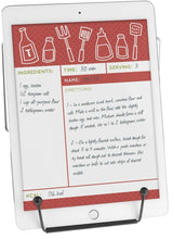 Cargar imagen en el visor de la galería, Sujetalibros ATRIL DE ESCRITORIO METALICO para Libros Agenda,Cocinas, Negro