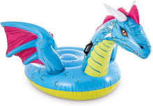 Cargar imagen en el visor de la galería, Intex - Ride on colchoneta hinchable dragon 201x191 cm 3 años, (57563NP)