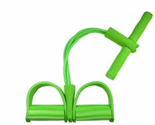 Cargar imagen en el visor de la galería, Tensor con pedal elastico para ejercicios fitness banda de resistencia gimnasio