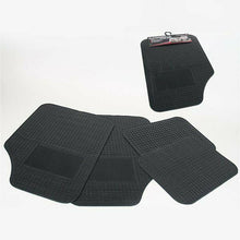 Cargar imagen en el visor de la galería, Alfombra coche automóvil negra 4 pcs interior coche Universal Moquetas autos