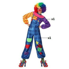 Cargar imagen en el visor de la galería, Disfraz Payasa Mujer Adulto para Carnaval Fiesta Teatro