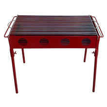 Cargar imagen en el visor de la galería, Barbacoa Hierro Pintado Para Carbón y Leña Con Parrilla Zincada