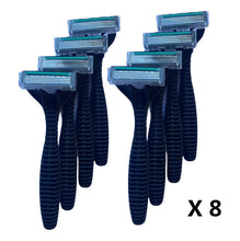 Cargar imagen en el visor de la galería, 8 Maquinillas desechables hombre afeitadora manual de 4 hojas afeitar