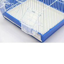 Cargar imagen en el visor de la galería, Jaula Pájaros Metal con Comedero Bebedero Columpio Saltador Cubeta 46x26x33 cm