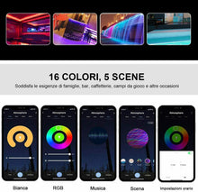 Cargar imagen en el visor de la galería, Tira de luces LED inteligente WiFi, 5 m,decoración para interiores y exteriores