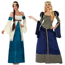Cargar imagen en el visor de la galería, Disfraz Dama Medieval Azul Mujer Adulto para Carnaval Fiesta