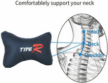 Cargar imagen en el visor de la galería, Kit de 2 Cojines Almohadas para Reposacabezas Asiento del Coche 26x17x9cm