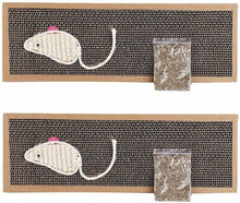 Cargar imagen en el visor de la galería, 2Pcs Rascadores Gatos de Cartón Juguetes Accesorio para Afile Las Uñas 13x38cm