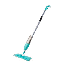 Cargar imagen en el visor de la galería, Escoba mopa + spray, rosa y azul color, limpieza hogar suelo microfibra 120 cm