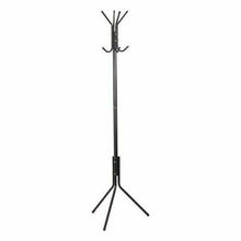 Cargar imagen en el visor de la galería, Perchero de Pie Tipo Árbol Forja - Ideal para Recepción, Oficina, Salón - Fácil de Montar - Colgador con 8 Ganchos - Negro - 170 cm