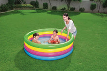 Cargar imagen en el visor de la galería, Piscina Hinchable Infantil 4 anillas colores inflable niños ø1.57 x H46 CM