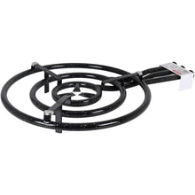 Cargar imagen en el visor de la galería, Quemador paellero a gas butano/propano metálico y esmaltado con reguladores gas