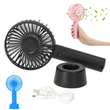 Cargar imagen en el visor de la galería, Mini Ventiladores de Mano Ventilador Portátil USB Batería Recargable 3 velocidad