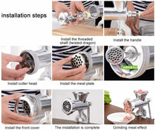 Cargar imagen en el visor de la galería, Picadora de carne manual Aluminio, Máquina de Picar Carne 18x12.5x9.5 cm