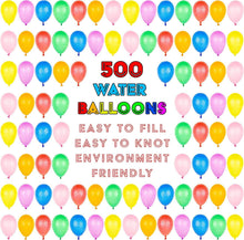 Cargar imagen en el visor de la galería, 500 Globos de Agua para verano, Colorido, fácil de llenar 100% látex, pequeñas