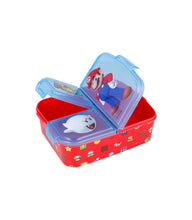 Cargar imagen en el visor de la galería, Sandwichera múltiple con 3 compartimentos plástico para almuerzo fiambrera desayuno infantil colegio