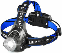 Cargar imagen en el visor de la galería, Linterna de cabeze frontal led 3 posiciones con pilas recargables 800LM Acampada