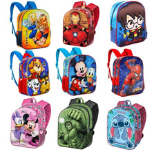 Cargar imagen en el visor de la galería, Mochila pequeña 3d infantil peppa pig harry potter frozen escuela vuelta cole