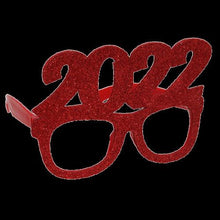 Cargar imagen en el visor de la galería, 6 Marcos Gafas Año Nuevo photocall 2022 Divertidas Disfraces purpurina adulto