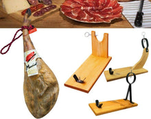 Cargar imagen en el visor de la galería, Soporte Jamonero para Cortar Pata y Paleta de Jamon Serrano e Iberico jamonero